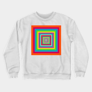 Colorful square stripes Crewneck Sweatshirt